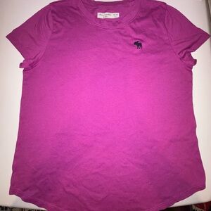 abercrombie kids Pink/Purple Tee with Logo